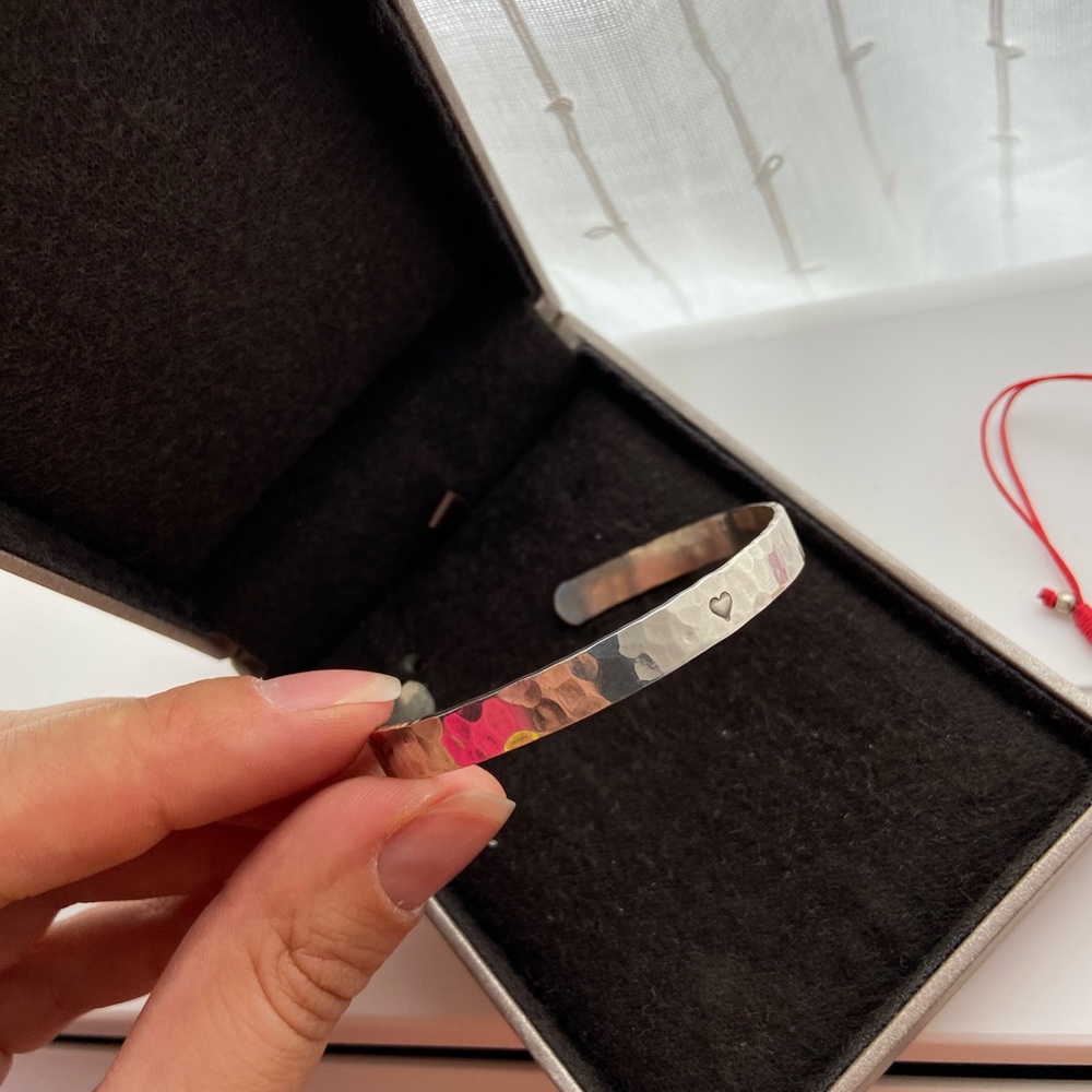 Silver cuff bracelet